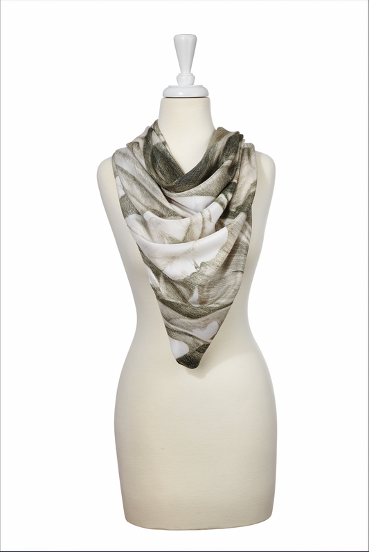 Melange Sand Silk Scarf