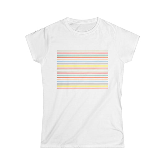 Harmony Stripe, Women's Soft Style Tee