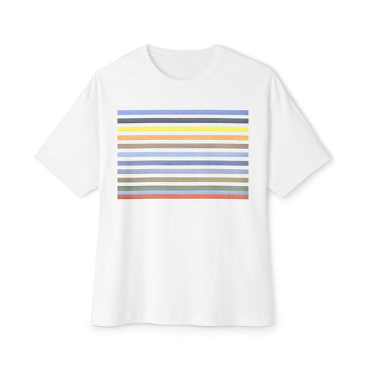 Deep Harmony Stripe Oversized tee