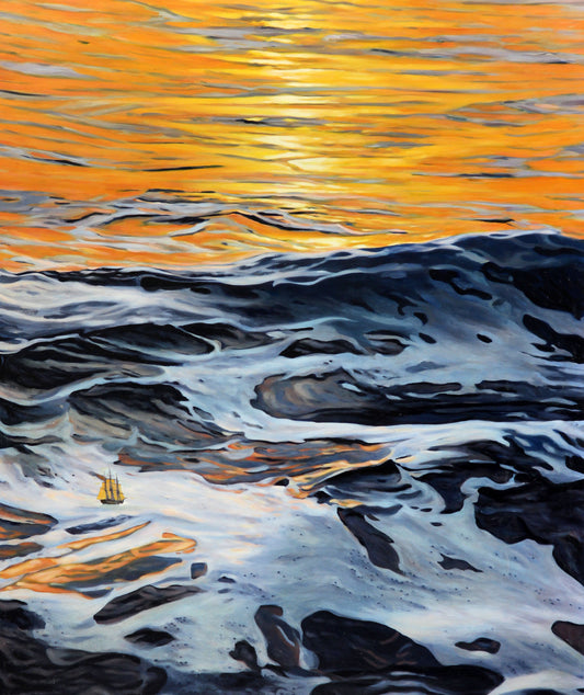 Sunset on the Sea, Fine Art Print