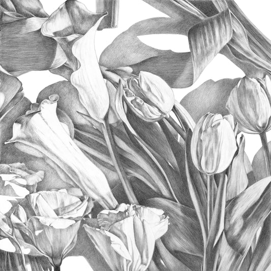 Melange Graphite, Fine Art Print